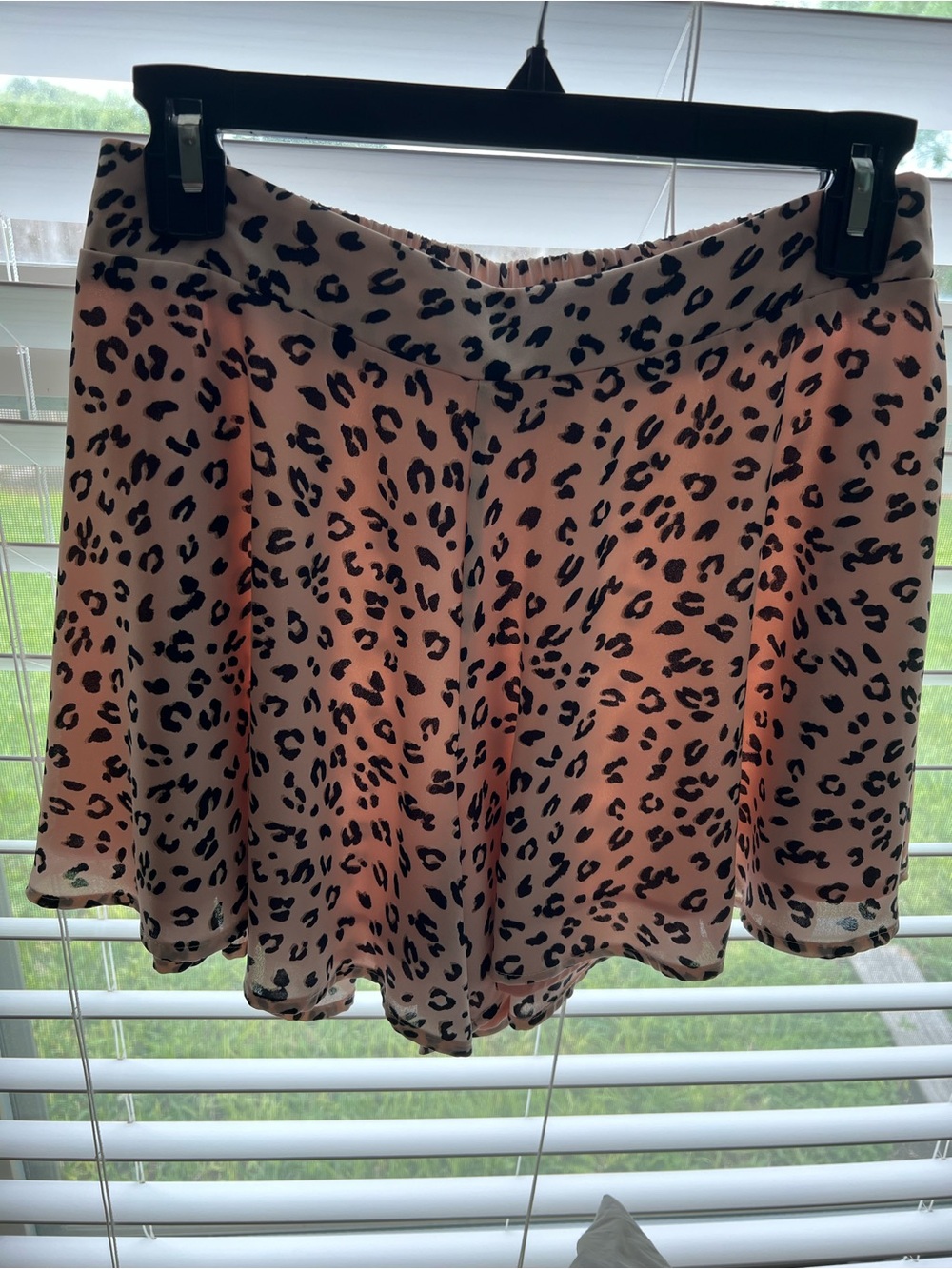 Adrienne Pink Leopard Print Skort